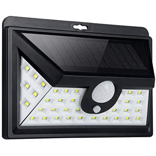 CAMMILE Solar Lights Outdoor 42 LED, 3 Optional Modes Wireless Motion Sensor Outdoor Light, Solar Security Lights IP65 Waterproof for Front Door, Yard, Garden Patio, Deck
