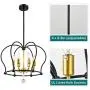 Trongee Industrial Pendant Light Fixtures Black Metal Pendant Lights Rustic Farmhouse Chandelier for Kitchen Dining Room Living Room Foyer Hallway Loft (Large) Trongee Industrial Pendant Light Fixtures Black Metal Pendant Lights Rustic Farmhouse Chandelier for Kitchen Dining Room Living Room Foyer Hallway Loft (Large)