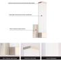 LED Hallway Wall Light Fixtures Indoor, 7Degobii Home Bedroom Bathroom Vanity Lights Vertically 11.8 Inch High 6W 4000K