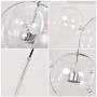 EDISLIVE Soap Bubble Chandeliers with 3 Glass Pendant Light 14 Glass Globe Pendant Ceiling Light for Kitchen Island Lights Fixture