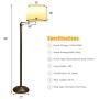 Tangkula LED Floor Lamp w/Swing Arm, Iron Pipe Electroplated Nickel & Hanging Lamp Shade for Reading, Classic Standing Lamp for Home Living Room Study Bedroom Office (Nickel) Tangkula LED Floor Lamp w/Swing Arm, Iron Pipe Electroplated Nickel & Hanging Lamp Shade for Reading, Classic Standing Lamp for Home Living Room Study Bedroom Office (Nickel)