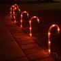 Joiedomi Christmas Candy Cane Pathway Markers Lights 17” Set of 6 Christmas Stakes Lights Outdoor Pathway Decorations