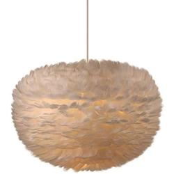 Newrays Nordic Modern Feather Pendant Light Fixture Creative Personality Art Lamps for Bedroom Kitchen Restaurant Living Room (Large)