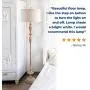 JONATHAN Y JYL3061A Aldrin 63.5'' Resin LED Floor Lamp Traditional,Transitional for Bedrooms, Living Room, Office, Reading, Brown