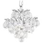 Essa Chrome Crystal Mini Pendant Light 8'' Wide Modern Fixture for Kitchen Island Dining Room - Vienna Full Spectrum