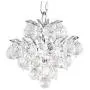 Essa Chrome Crystal Mini Pendant Light 8'' Wide Modern Fixture for Kitchen Island Dining Room - Vienna Full Spectrum