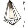 Zeyu 3-Light Cluster Pendant Light, Industrial Chandelier Hanging Light for Kitchen Dining Room, Oil Rubbed Bronze Finish with Metal Cage Shade, ZY04-3 ORB