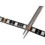 SUPERNIGHT 16.4ft 5050 RGB Strip Waterproof Black PCB, 300 LED Color Changing Rope Lights for Bedroom, Christmas Day, Halloween Decoration