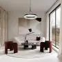 Modern Black LED Chandelier with Hanging Pendant Lighting Ceiling Light Fixtures for Living Room Dining Room Kitchen Island Bedroom (15.7 Inches) Cool Light, 6000 K, 26W, 3120lm Modern Black LED Chandelier with Hanging Pendant Lighting Ceiling Light Fixtures for Living Room Dining Room Kitchen Island Bedroom (15.7 Inches) Cool Light, 6000 K, 26W, 3120lm