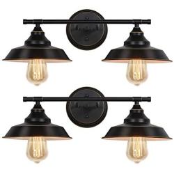 Farmhouse Vanity Light Set of 2, Wall Sconce Fixture Suitable for Bathroom Bedroom Farmhouse Living Room Mirror Cabinets Dressing Table