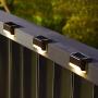 Solpex Solar Deck Lights Outdoor 16 Pack, Solar Step Lights Waterproof Led Solar Lights for Outdoor Stairs, Step , Fence, Yard, Patio, and Pathway(Warm White)