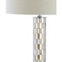 JONATHAN Y JYL1057A Liam 63.5'' Seashell Mosaic LED Floor Lamp Coastal,Traditional for Bedrooms, Living Room, Office, Reading, Cream