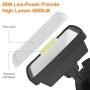 LEPOWER 28W LED Security Lights Motion Sensor Light Outdoor, 3000LM Motion Security Light, 5500K, IP65 Waterproof, 2 Head Motion Detector Flood Light for Garage, Yard, Entryways (Not Solar Powered)