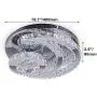 Modern Chandeliers Crystal Pendant Lighting Flush Mount LED Ceiling Light Fixture Lamp for Dining Room, Bathroom, Living Room, Bedroom, Living Room, Hallway, Kitchen, Bar Modern Chandeliers Crystal Pendant Lighting Flush Mount LED Ceiling Light Fixture Lamp for Dining Room, Bathroom, Living Room, Bedroom, Living Room, Hallway, Kitchen, Bar