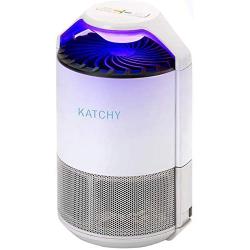 KATCHY Indoor Insect and Flying Bugs Trap Fruit Fly Gnat Mosquito Killer with UV Light Fan Sticky Glue Boards No Zapper White