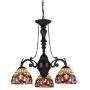 Chloe Lighting CH33353VR21-DC3 Serenity Tiffany-Style Victorian 3-Light Mini Chandelier, 25.8 x 20.5 x 20.5'', Bronze