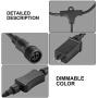 42Ft Outdoor String Lights, Commercial Changing Color RGB String Lights with Remote Control and 15 Hanging Sockets for Patio Garden Porch Backyard Party Deck Yard