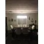 Moooni Modern Rectangular Crystal Chandelier Linear Raindrop Chandeliers Flush Mount Ceiling Light Fixture Hanging Pendant Lighting for Kitchen Island Dining Room L 39.5'' x 10'' W