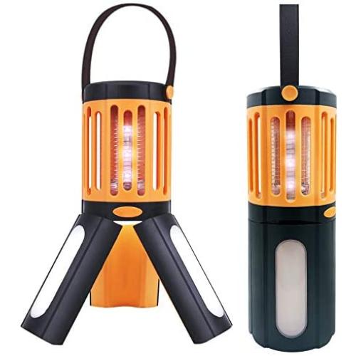 Bug Zapper Electric Camping Lantern 2 in 1,LED Camping Mosquito Killer Lamp,Tripod Tent Light Portable Compact Camping Gear UV Insect Trap Lamp for Indoor Outdoor (IP67 Waterproof)