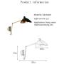 Nordic Modern Wall lamp Iron Duckbill Wall lamp Living Room Bedroom loft Decoration Industrial Household Bedside E27 Adjustable Wall lamp Device