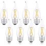 AIELIT CA10 Candelabra LED Light Bulb 25 Watt Equivalent, Warm White 2700K, Dimmable (0 - 100%), 2W E26 Vintage Flame Tip Filament LED Bulbs for Chandelier, Pendant Lights, Lamp Post in Room, 8-Pack AIELIT CA10 Candelabra LED Light Bulb 25 Watt Equivalent, Warm White 2700K, Dimmable (0 - 100%), 2W E26 Vintage Flame Tip Filament LED Bulbs for Chandelier, Pendant Lights, Lamp Post in Room, 8-Pack