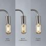 Keymit 3 Way Dimmable LED Edison Industrial Lamp, Matte Brass Bedside Lamp, Minimalist Table Lamp for Bedroom Living Room, Nightstand, T45 8W Light Gold LED Filament Tubular Bulb Included