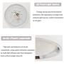 Smart LED Ceing Light Contemporary 20-Inch Flush Mount Fixture with Remote Control 3960LM Auffel Modern Dimmable Surface Round Close to Ceiling Lights for Bedroom Kitchen Dining Room (3000K-6000K)