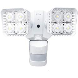 SANSI LED Security Motion Sensor Outdoor Lights, 30W (250W Incandescent Equivalent) 3400lm, 5000K Daylight, Waterproof Flood Light, ETL Listed, White