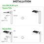 bulbeats 200W LED Parking Lot Area Light ( 200W Eqv 1000W Halogen Bulb)5000K Arm Mount with Dusk to Dawn IP65 Waterproof for Parking Lot/ Outdoor Sports Stadium/Street DLC & ELT Listed(2 Pack)