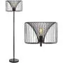 JONATHAN Y JYL6105A Gridley 61'' Metal LED Floor Lamp, Contemporary, Transitional for Bedroom, Living Room, Black