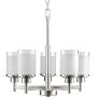 Progress Lighting P4459-09 Chandelier, 20-Inch Diameter x 19-13/16-Inch Height, Nickel