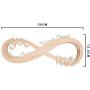 Personalized Infinity I Love You Decor LED Night Light Wall Hanging Art Decor for Bedroom, Custom Wooden Engraved Name Night Light Romantic Gifts for Lover Anniversary Wedding Marriage Engagement