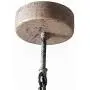 Newrays Wood Bead Chandelier Pendant Gray White Finishing Bohemian Boho Beachy Ceiling Lamp Light Fixtures( Antique White)