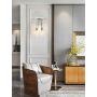 Pathson Crystal Wall Light, Chrome Finish Wall Sconce, Modern K9 Acrylic Crystal Drops Shade Wall Lamp Bedroom Living Room Lighting
