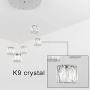 Temgin Pendant Lighting 5 Lights Chandelier Crystal LED 15W Adjustable Height Ceiling Light Fitting Modern for Dining Room Kitchen Hallway Cool White