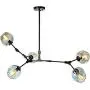 Coococ Sputnik Chandelier Modern 6 Lights E26 Chandelier Mid Century Pendant Lighting Adjustable Ceiling Light Fixture for Hallway Bar Kitchen Dining Room-Blue 5 Head