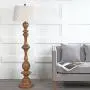 JONATHAN Y JYL3000A Taylor 67'' Resin LED Floor Lamp Cottage,Rustic,FrenchCountry for Bedrooms, Living Room, Office, Reading, Brown