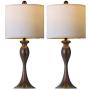 OYEARS Modern Table Lamps Set of 2 for Bedroom 24.25“ Nightstand Lamp for Living Room Bedside Table Lamp with Linen Lamp Shade Brown OYEARS Modern Table Lamps Set of 2 for Bedroom 24.25“ Nightstand Lamp for Living Room Bedside Table Lamp with Linen Lamp Shade Brown