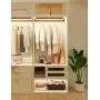 Wood Grain Closet Lights, Motion Sensor Wireless Pantry Light USB Rechargeable Under Cabinet Lights, Automatic Bedroom Light Bathroom Lighting (Wood Grain, Warm White, 4000k,158Lumen)