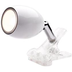 Newhouse Lighting NHCLP-JO-WH Joe LED Clip On Lamp & Reading Spotlight Perfect For The Office, Study & Bedroom, White