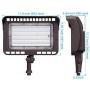 LEONLITE LED Knuckle Mount Flood Light, CRI 90+, 100W (1000W Eqv.), IP65, ETL Listed, 5000K Daylight, Backyard, Parking Lot, Pack of 2