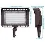 LEONLITE LED Knuckle Mount Flood Light, CRI 90+, 100W (1000W Eqv.), IP65, ETL Listed, 5000K Daylight, Backyard, Parking Lot, Pack of 2