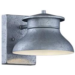 Danbury Modern Outdoor Wall Light Fixture LED Galvanized Steel 5'' Non Glass Dark Sky Design for Exterior House Porch Patio Deck Barn - John Timberland