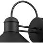 Globe Electric 44165 Sebastien 1-Light Outdoor Wall Sconce, 2-Pack, Black Finish