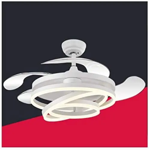 42'' Modern Ceiling Fan With Color Change Light Remote Control LED Dimming Ceiling Fan Light For Dining Room Bedroom Fan Light (Color : White)