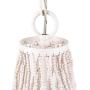 Morden Fort White Beaded Chandelier 5 Light for Living Bed Dining Room