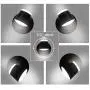 Kernorv Modern LED Plug in Wall Sconces, Bedside Wall Lamp with Switch Lighting Fixture 350 Rotation, Headboard Lights for Bedroom 10W 6000K (2 Pack)