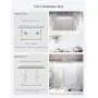 Automatic Closet Lights,Motion Sensor Wireless Pantry Light Rechargeable and Magnetic Stick-on Anywhere Under Cabinet Lights for Bedroom Light Bathroom Lighting (Cold white-20cm, 1 Pack)