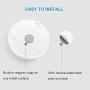 AMIR Upgraded Motion Sensor Light, Cordless Battery-Powered LED Night Light, Stick-Anywhere Closet Lights Stair Lights, Safe Lights for Hallway, Bathroom, Bedroom, Kitchen (Warm White - Pack of 6)