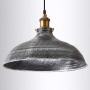 NIUYAO 14'' Wide Rustic Industrail Big Barn Pendant Light Lamp Dome Shade Hanging Ceiling Light [Rust Silver] 427709